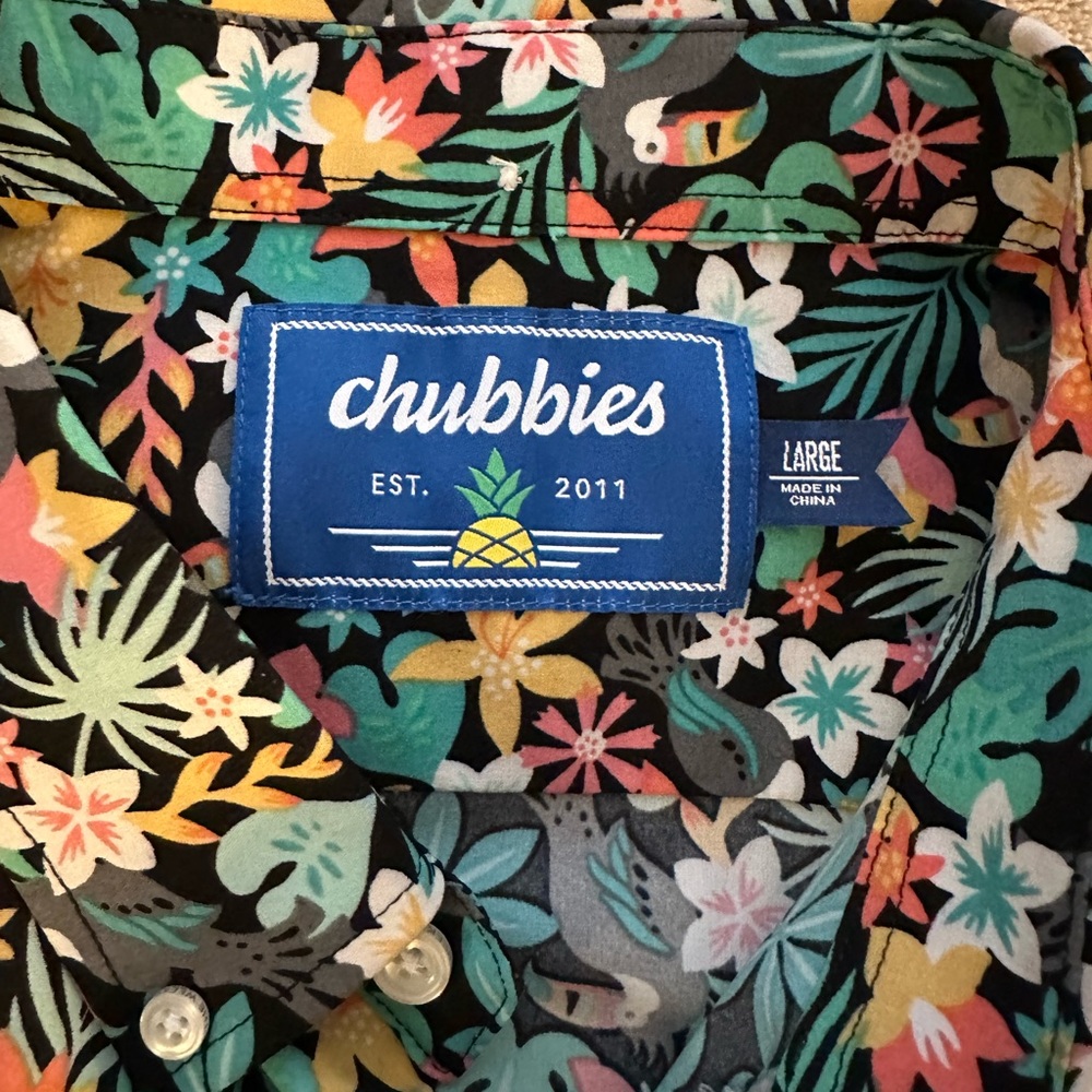 Chubbies Men’s L Button Up - image 2